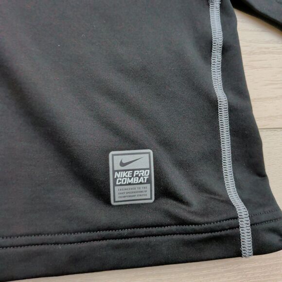 Nike Pro Combat Hyperwarm Dri-Fit Max Shirt Mens L Fitted 1/4 Zip Long Sleeve - Picture 3 of 14